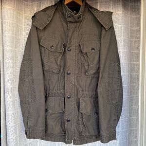 Men’s J Crew Field Coat with Detachable Hood